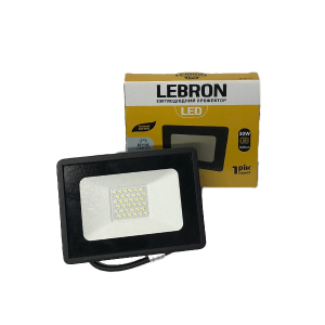 хорошая модель Прожектор светодиодный LED Lebron LF, 30W, 2550Lm, 6000К (4420)