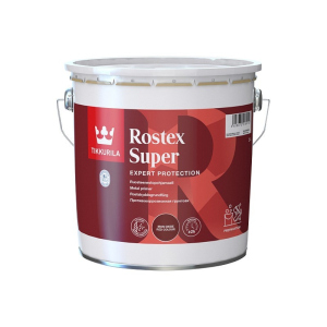 Грунт швидкосохнучий TIKKURILA ROSTEX SUPER для металу та оцинкування червоно-коричневий 3л в Луцьку