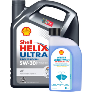 хорошая модель Моторное масло Shell Helix Ultra Professional AF 5W-30 4 л + Shell Winter Screenwash Concentrate -55 °С 1 л (ТОВ-У512757)