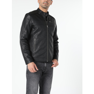 Куртка зі штучної шкіри Colin's CL1052389BLK XL Black краща модель в Луцьку