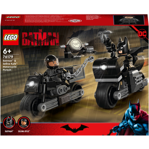 хороша модель Конструктор LEGO Super Heroes DC Batman Бетмен та Селіна Кайл: погоня на мотоциклі 149 деталей (76179)