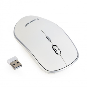 Миша Wireless Gembird MUSW-4B-01-W White USB краща модель в Луцьку