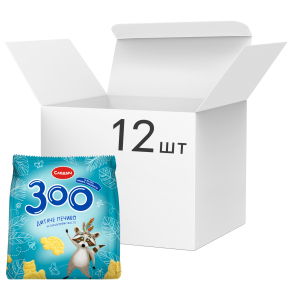 Упаковка печива Слодич Зоо 125 г х 12 шт (4810064018097) в Луцьку