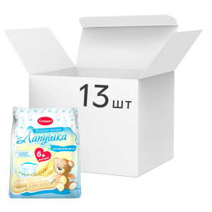 Упаковка детского растворимого печенья Слодыч Лапушка на сливочном масле 180 г х 13 шт (4810064020021)