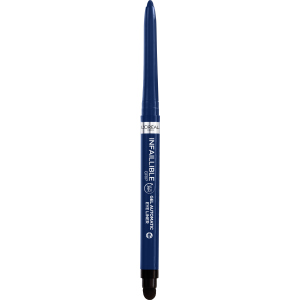 Водостійкий автоматичний олівець гелевий для повік L'Oreal Paris Infaillible Grip Liner Blue Jersey темно-синій 1 г ТОП в Луцьку