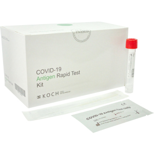 Експрес-тест KOCH NCV11:25 TESTS/KIT для визначення антигену до вірусу COVID-19 25 шт (ТА001А) в Луцьку