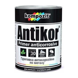 Ґрунтовка для металу Червоно-коричнева Kompozit ANTIKOR 3,5 кг - для антикорозійного захисту ТОП в Луцьку