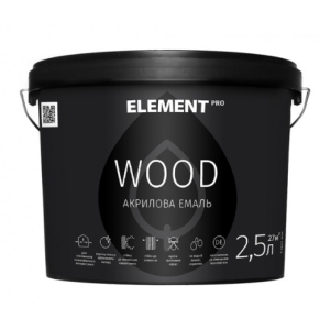 Аква-антисептик для дерева ELEMENT PRO WOODSTAIN, 2,5 л ГОРІХ ТОП в Луцьку