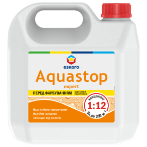 Грунтовка Eskaro Aquastop Expert 3 л - Мелкодисперсная глубокопроникающая - концентрат