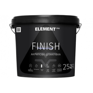 Фінішна акрилова шпаклівка FINISH "ELEMENT PRO" 25 кг