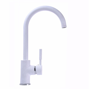 Кран на кухню однозахватний GLOBUS LUX LAZER GLLR-0203S 7-WHITE білий латунь 000019227 в Луцьку