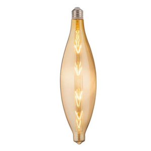 Лампа винтажная светодиодная филаментная (ретро) Horoz Electric Filament led ELLIPTIC-XL 8W E27 2200К Янтар лучшая модель в Луцке