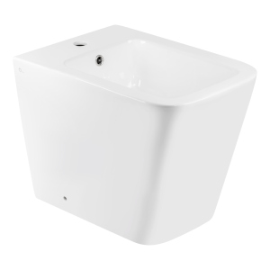 Биде напольное Qtap Crow 545х360х410 White QT05443370W лучшая модель в Луцке