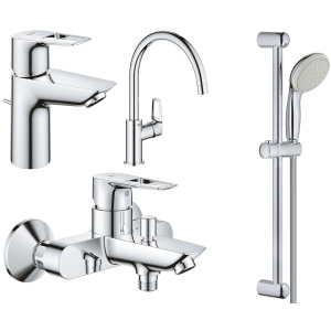 Набір змішувачів Grohe BauLoop NEW 123225KE (22054001 + 23602001 + 31232001 + 27598001) ТОП в Луцьку