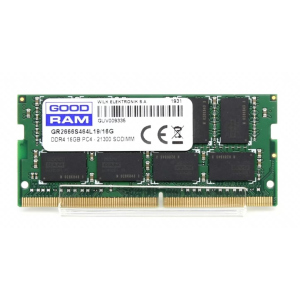 Оперативная память GOODRAM 16 GB SO-DIMM DDR4 2666 MHz GR2666S464L19/16G (F00189095)