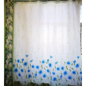 Шторка для ванной Miranda SUN FLOWERS BLUE M6029 180х200 см ТОП в Луцке