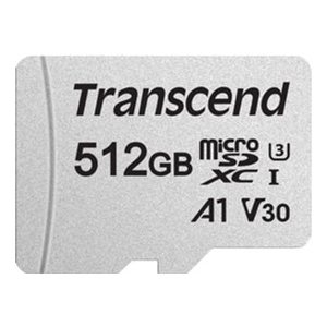 Transcend 300S microSDXC 512GB C10 UHS-I U3 + SD адаптер (TS512GUSD300S-A) надежный