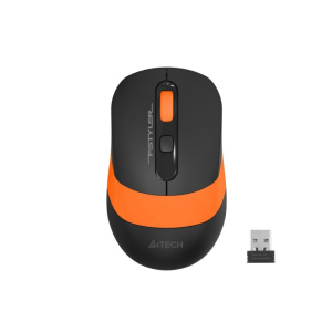 Миша A4Tech Fstyler FG10 2000dpi Black+Orange, USB, Wireless