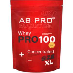 Протеин AB PRO PRO 100 Whey Concentrated 2000 г Шоколад (PRO2000ABCH79) ТОП в Луцке