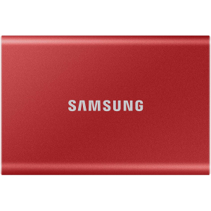 Samsung Portable SSD T7 500GB USB 3.2 Type-C (MU-PC500R/WW) зовнішній червоний ТОП в Луцьку