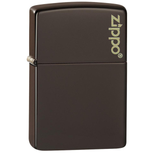 Запальничка Zippo Reg Brown Matte Logo Коричнева (Zippo 49180 ZL)