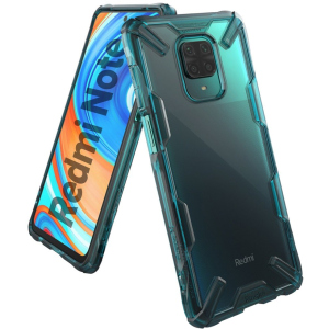 Панель Ringke Fusion X для Xiaomi Redmi Note 9 Pro Max / 9 Pro / 9S Turquoise Green (RCX4746) надежный