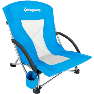 Крісло розкладне KingCamp Beach Chair (KC3841) Синє (KC3841 BLUE) ТОП в Луцьку