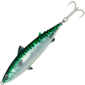 Блешня DAM Salt-X Mackerel Pilks 100 г 11 см трійник № 1/0 Green Glow UV (69489) краща модель в Луцьку