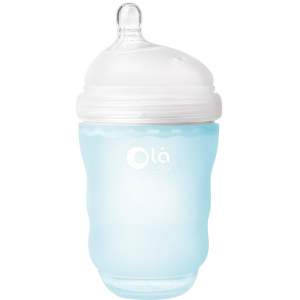 Детская силиконовая антиколиковая бутылочка Olababy GentleBottle Sky Голубой 240 мл (80840) лучшая модель в Луцке