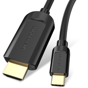 Адаптер-кабель Vention Type-C - HDMI 2 м Black (64619779/CGUBH) ТОП в Луцке