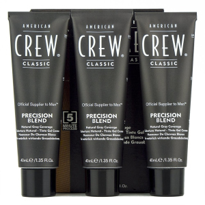 Система маскировки седины American Crew Precision Blend Medium Ash уровень 5-6 3 x 40 мл (738678248331)