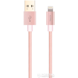 Кабель синхронізації JCPAL Lightning - Dual USB для Apple iPhone 1.5 м Pink (JCP6109) надійний