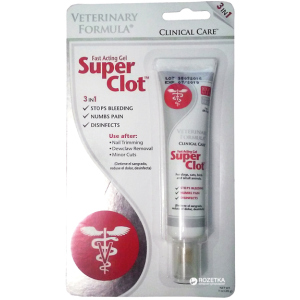 Гель для обработки ран Veterinary Formula Clinical Care Super Clot  28 г (736990002013) ТОП в Луцке