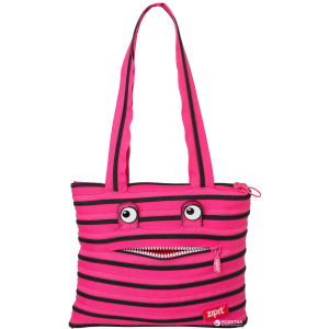 Сумка жіноча Zipit Monsters Tote/Beach Pink Begonia &amp; Black Teeth (ZBZM-2/7290103197988)