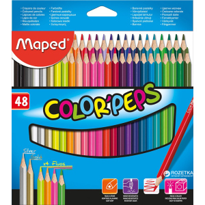 Олівці кольорові Maped Color Peps Classic 48 кольорів (MP.832048) краща модель в Луцьку