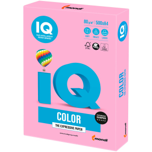 Папір IQ Color Neon Pink рожевий А4 80г/м2 500 аркушів (9003974411873) ТОП в Луцьку