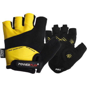 Велоперчатки PowerPlay 5013 L Yellow (5013_L_Yellow) лучшая модель в Луцке