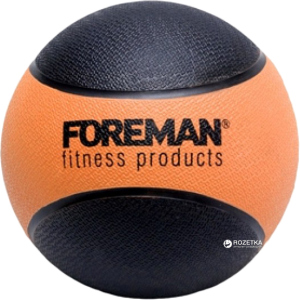 Набивной мяч медбол Foreman Medicine Ball 1 кг Black-Orange (FMRMB1) ТОП в Луцке
