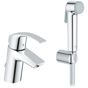 Змішувач для раковини GROHE Eurosmart 23124002 з душовим набором. ТОП в Луцьку