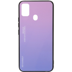 Панель BeCover Gradient Glass для Samsung Galaxy M21 SM-M215 / M30s SM-M307 Pink-Purple