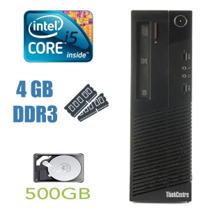 Уживані Lenovo ThinkCentre M93p Desktop / Intel Core i5-4570 (4 ядра по 3.2-3.6 GHz) / 4GB DDR3 / 500GB HDD / USB 3.0 ТОП в Луцьку