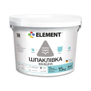 Фінішна шпаклівка "ELEMENT" 15 кг краща модель в Луцьку