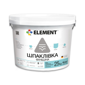 Финишная шпатлевка "ELEMENT" 25 кг лучшая модель в Луцке