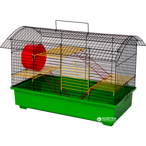 Клітина для гризунів Лорі Біг Вагон 40.5 х 61 х 39.5 см Зелена (4823094302371) в Луцьку