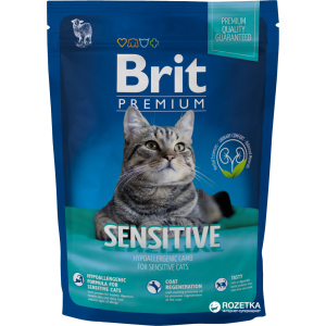 купити Сухий корм для дорослих кішок з ягнятком Brit Premium Adult Sensitive 1.5 кг (8595602513208)