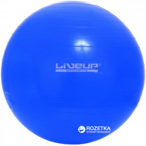 Фітбол LiveUp Gym Ball 65 см Blue (LS3221-65b) краща модель в Луцьку