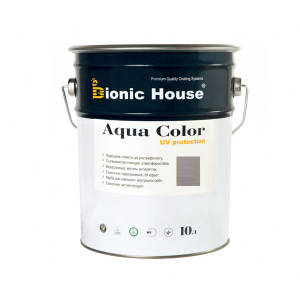 Краска для дерева Bionic-House Aqua Color UV-protect 10л Пепел А117 в Луцке