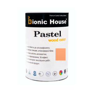 Краска для дерева PASTEL Wood Color Bionic-House 0,8л Коралл Р206 в Луцке