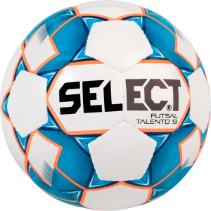 М'яч футзальний Select Futsal Talento 13 (346) Whire-Blue (5703543187140) краща модель в Луцьку