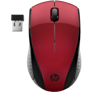 Миша HP 220 Wireless Red (7KX10AA)